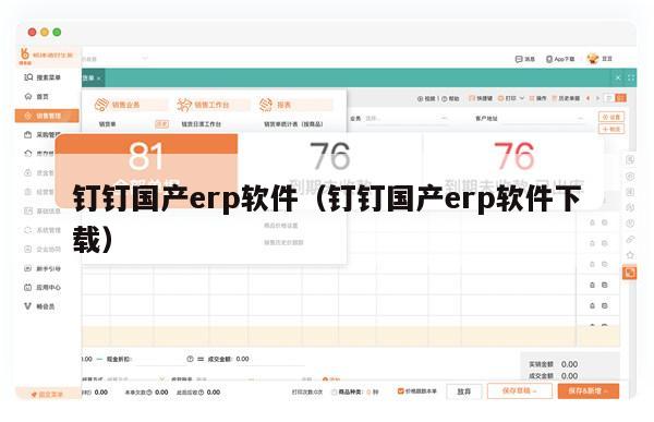 钉钉国产erp软件（钉钉国产erp软件下载）