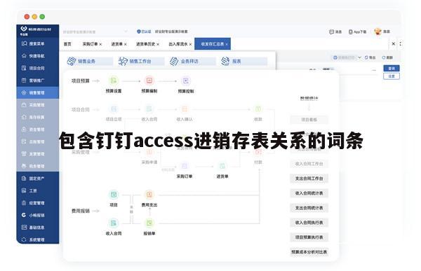 包含钉钉access进销存表关系的词条