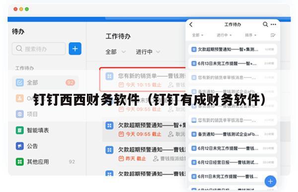 钉钉西西财务软件（钉钉有成财务软件）