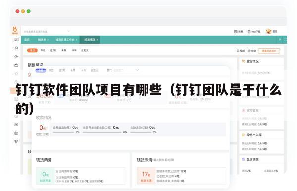 钉钉软件团队项目有哪些（钉钉团队是干什么的）