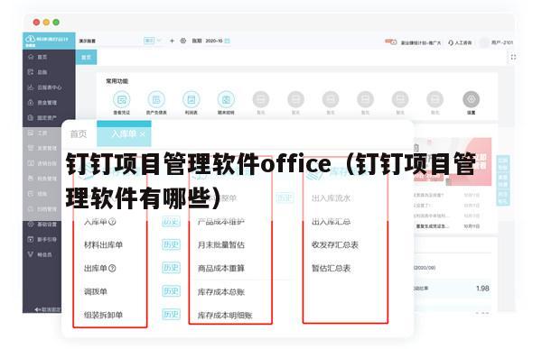 钉钉项目管理软件office（钉钉项目管理软件有哪些）