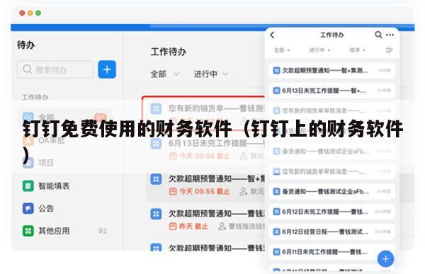 钉钉免费使用的财务软件（钉钉上的财务软件）
