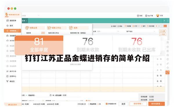 钉钉江苏正品金蝶进销存的简单介绍