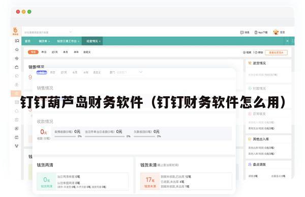 钉钉葫芦岛财务软件（钉钉财务软件怎么用）