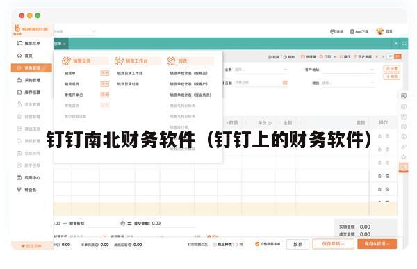 钉钉南北财务软件（钉钉上的财务软件）
