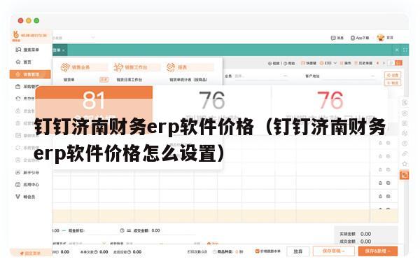 钉钉济南财务erp软件价格（钉钉济南财务erp软件价格怎么设置）