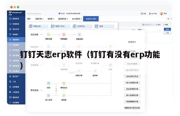 钉钉天志erp软件（钉钉有没有erp功能）