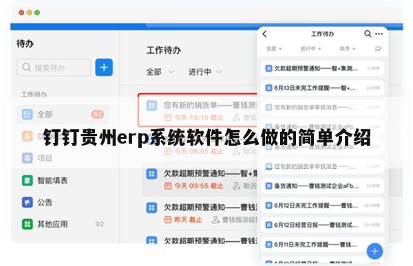 钉钉贵州erp系统软件怎么做的简单介绍