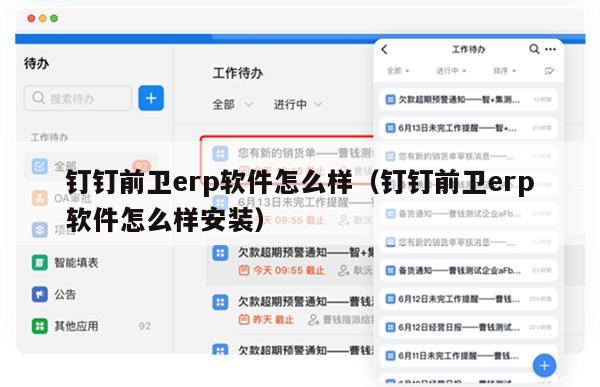 钉钉前卫erp软件怎么样（钉钉前卫erp软件怎么样安装）