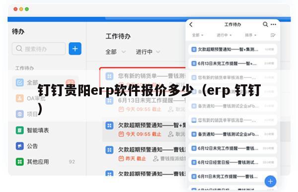 钉钉贵阳erp软件报价多少（erp 钉钉）