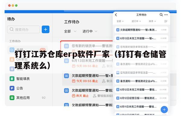 钉钉江苏仓库erp软件厂家（钉钉有仓储管理系统么）