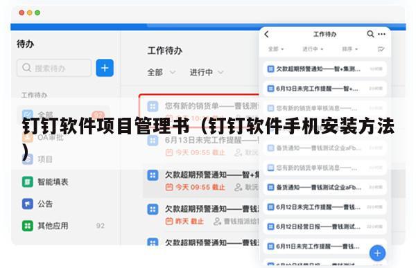 钉钉软件项目管理书（钉钉软件手机安装方法）