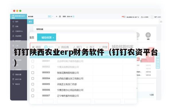 钉钉陕西农业erp财务软件（钉钉农资平台）