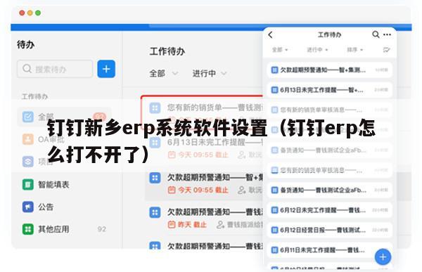 钉钉新乡erp系统软件设置（钉钉erp怎么打不开了）