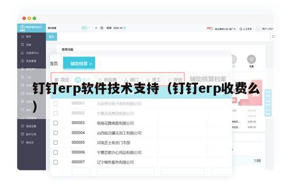 钉钉erp软件技术支持（钉钉erp收费么）
