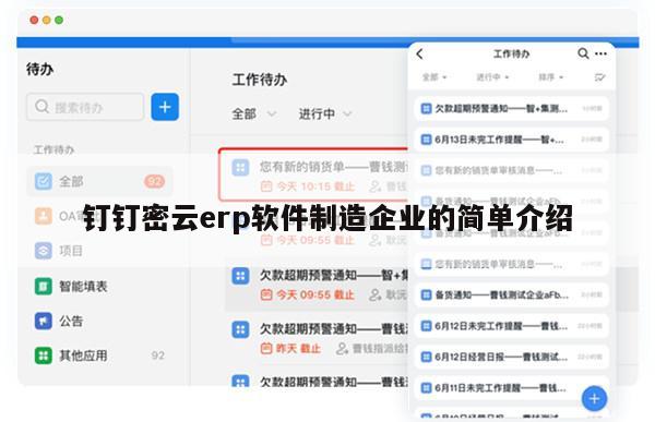 钉钉密云erp软件制造企业的简单介绍