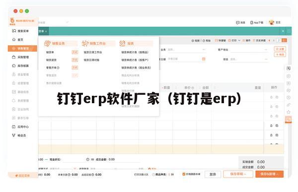 钉钉erp软件厂家（钉钉是erp）