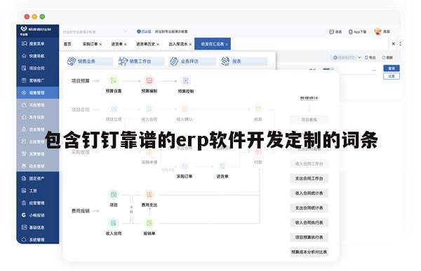包含钉钉靠谱的erp软件开发定制的词条