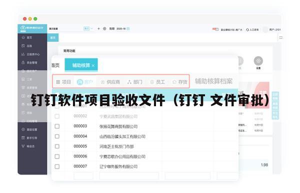 钉钉软件项目验收文件（钉钉 文件审批）