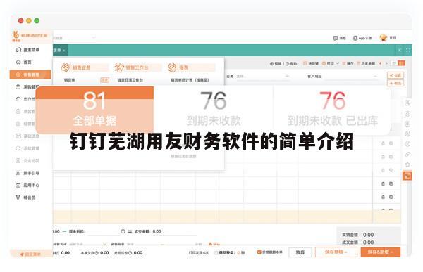 钉钉芜湖用友财务软件的简单介绍