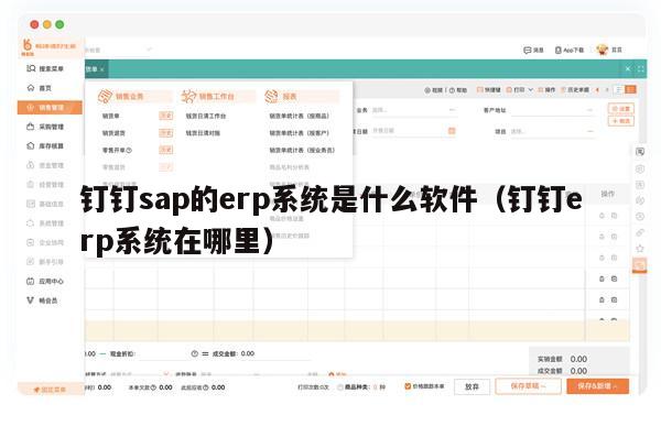 钉钉sap的erp系统是什么软件（钉钉erp系统在哪里）