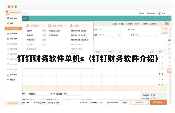 钉钉财务软件单机s（钉钉财务软件介绍）