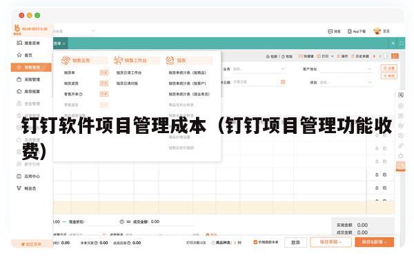 钉钉软件项目管理成本（钉钉项目管理功能收费）