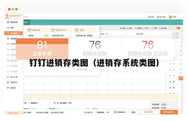 钉钉进销存类图（进销存系统类图）