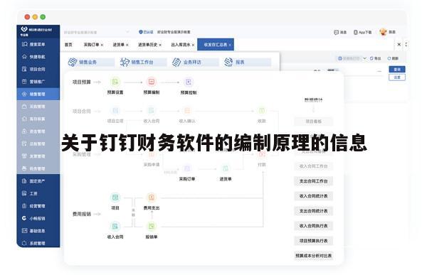 关于钉钉财务软件的编制原理的信息
