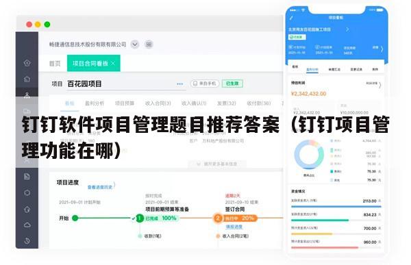 钉钉软件项目管理题目推荐答案（钉钉项目管理功能在哪）