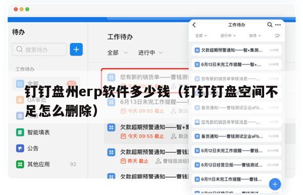 钉钉盘州erp软件多少钱（钉钉钉盘空间不足怎么删除）
