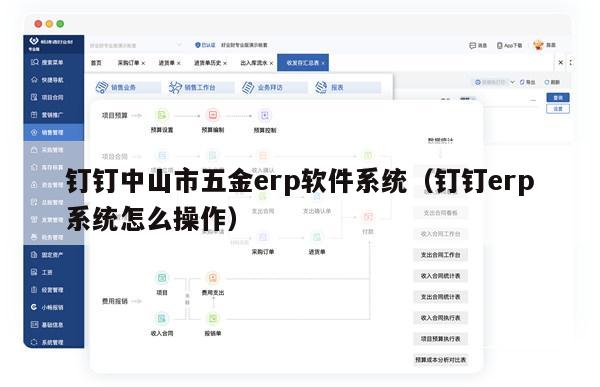 钉钉中山市五金erp软件系统（钉钉erp系统怎么操作）