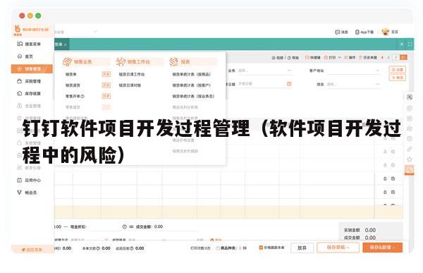 钉钉软件项目开发过程管理（软件项目开发过程中的风险）