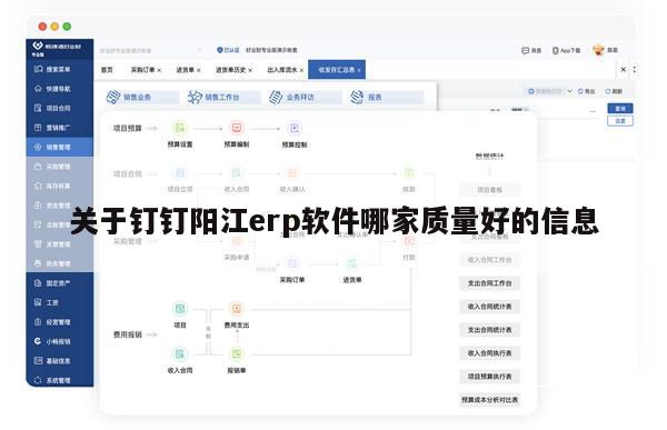 关于钉钉阳江erp软件哪家质量好的信息