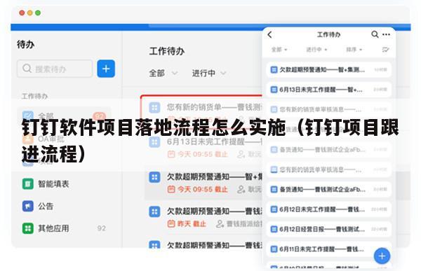 钉钉软件项目落地流程怎么实施（钉钉项目跟进流程）