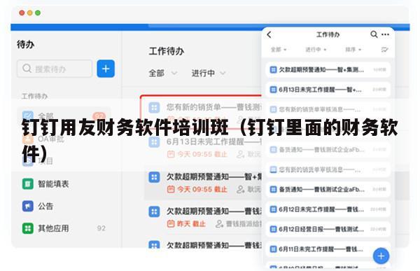 钉钉用友财务软件培训斑（钉钉里面的财务软件）