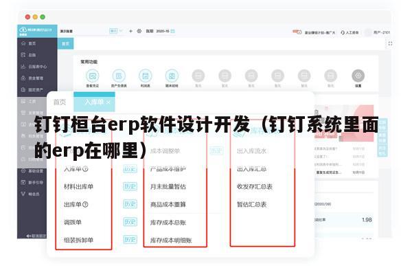 钉钉桓台erp软件设计开发（钉钉系统里面的erp在哪里）