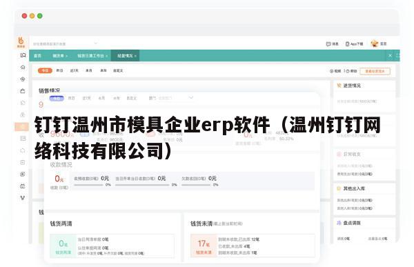 钉钉温州市模具企业erp软件（温州钉钉网络科技有限公司）