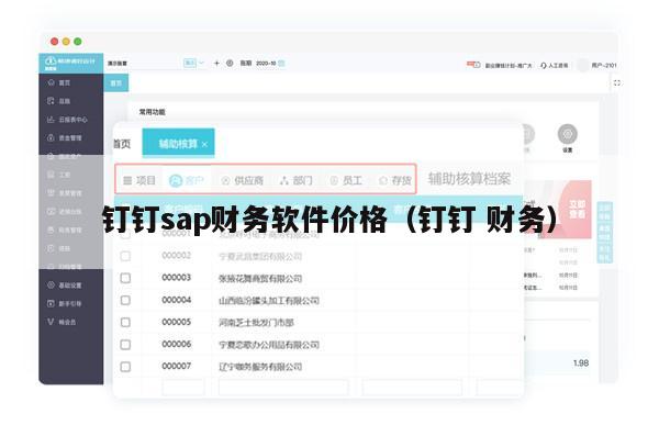钉钉sap财务软件价格（钉钉 财务）