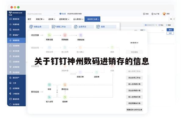 关于钉钉神州数码进销存的信息