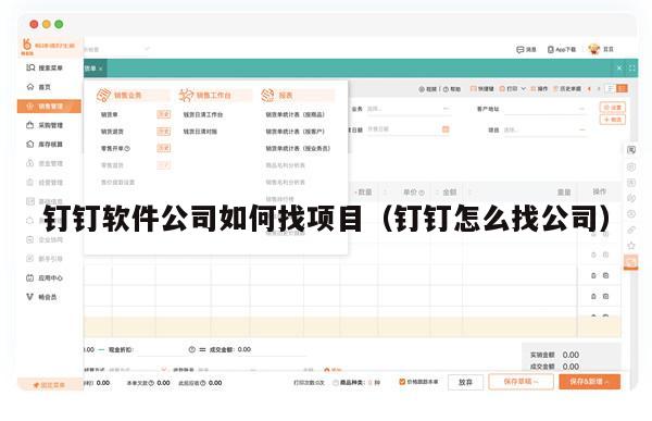 钉钉软件公司如何找项目（钉钉怎么找公司）