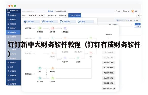 钉钉新中大财务软件教程（钉钉有成财务软件）
