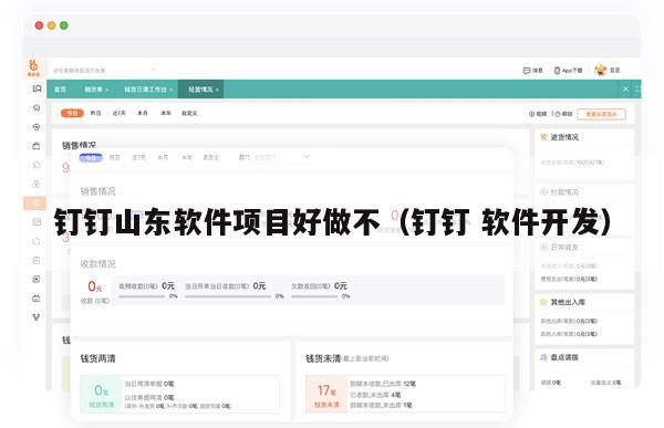 钉钉山东软件项目好做不（钉钉 软件开发）