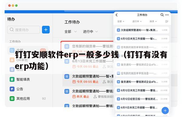 钉钉安顺软件erp一般多少钱（钉钉有没有erp功能）