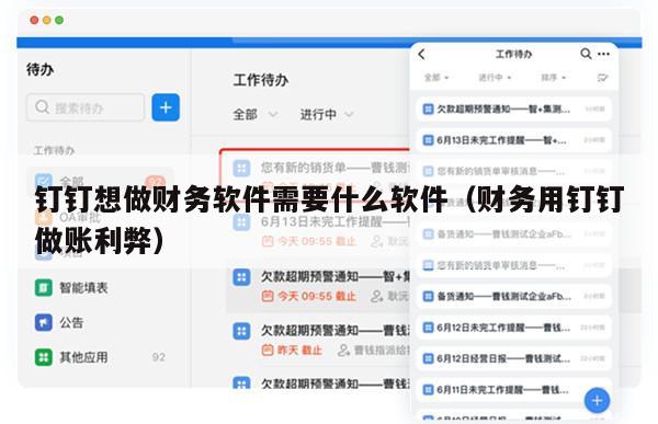 钉钉想做财务软件需要什么软件（财务用钉钉做账利弊）