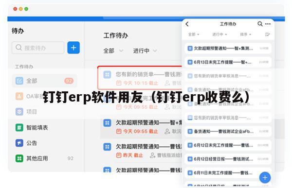 钉钉erp软件用友（钉钉erp收费么）