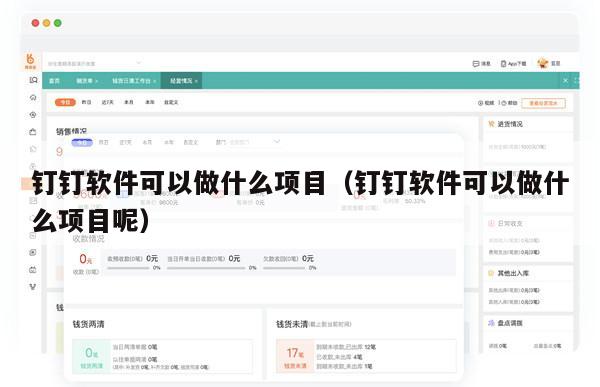 钉钉软件可以做什么项目（钉钉软件可以做什么项目呢）