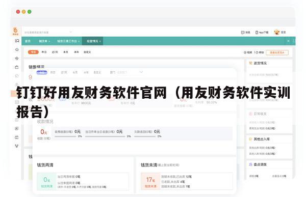 钉钉好用友财务软件官网（用友财务软件实训报告）