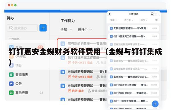钉钉惠安金蝶财务软件费用（金蝶与钉钉集成）