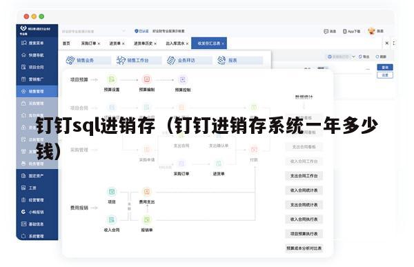 钉钉sql进销存（钉钉进销存系统一年多少钱）